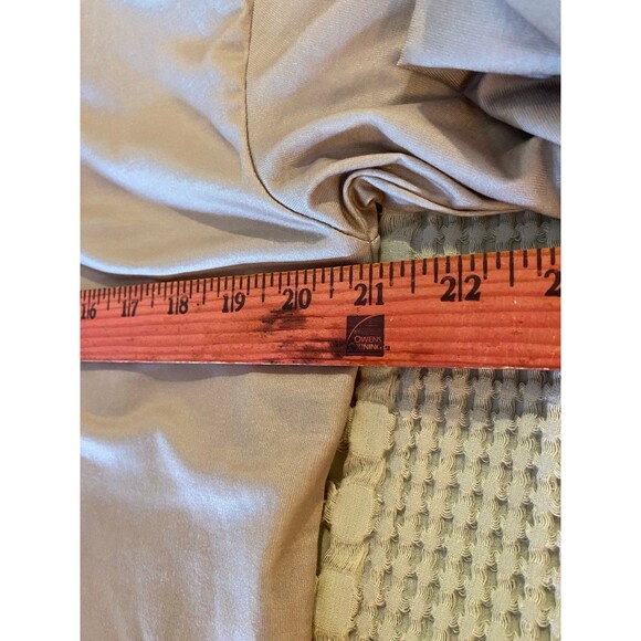 Exclusive Geo Trim Color block Womens Size Large Black Tan Hi Low Pullover Top - Picture 9 of 10